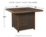 Paradise Trail Bar Table with Fire Pit - Affordable Home Luxury