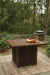 Paradise Trail Bar Table with Fire Pit - Affordable Home Luxury