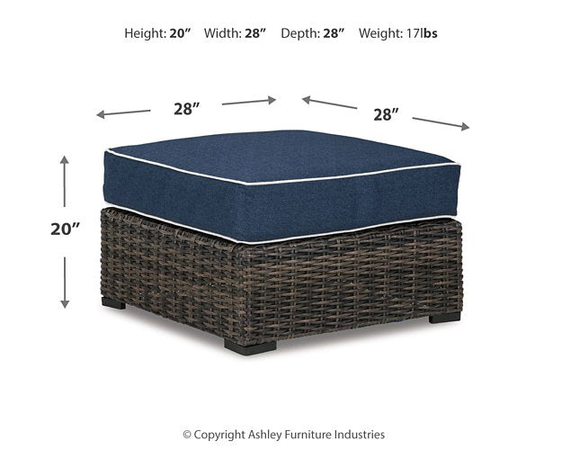 Grasson Lane Ottoman with Cushion - Affordable Home Luxury