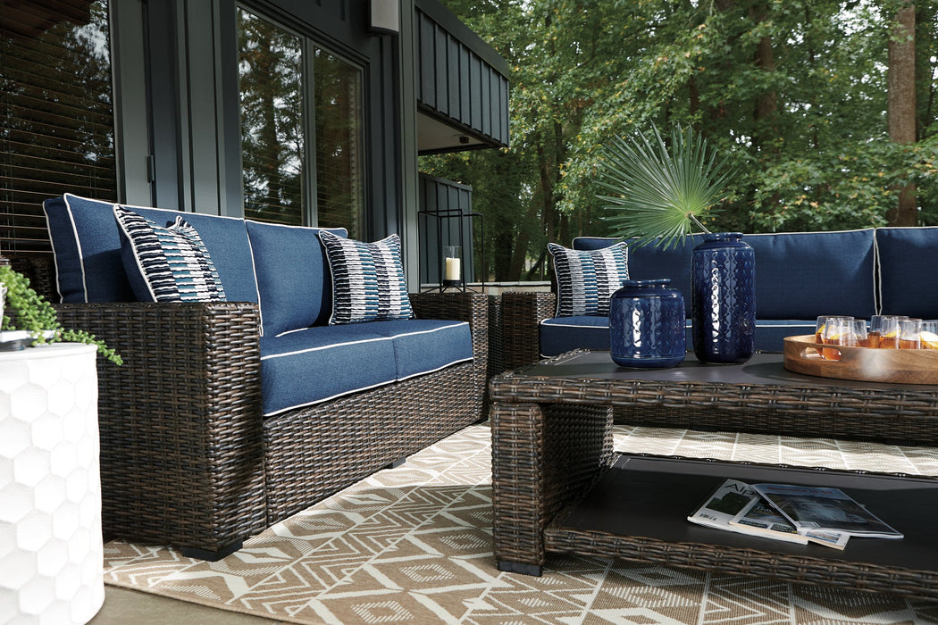 Grasson Lane Outdoor Sofa and Loveseat with Coffee Table - Affordable Home Luxury