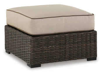 Coastline Bay Outdoor Ottoman with Cushion - Affordable Home Luxury