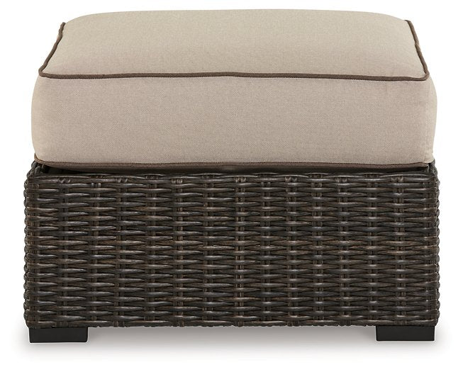 Coastline Bay Outdoor Ottoman with Cushion - Affordable Home Luxury