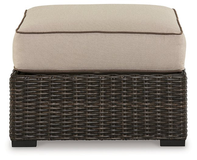 Coastline Bay Outdoor Ottoman with Cushion - Affordable Home Luxury