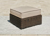 Coastline Bay Outdoor Ottoman with Cushion - Affordable Home Luxury