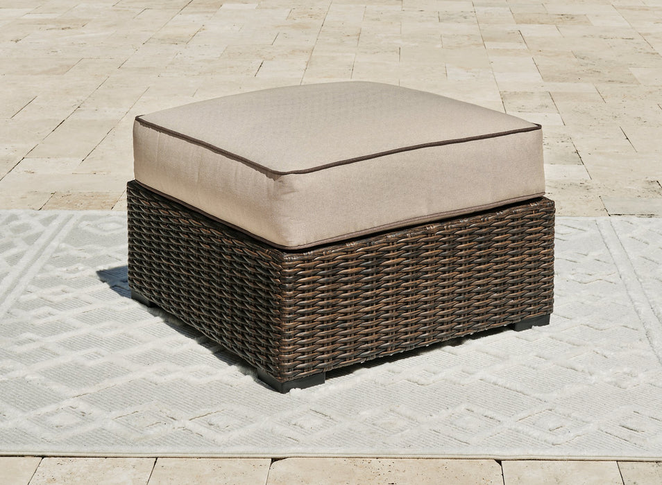 Coastline Bay Outdoor Ottoman with Cushion - Affordable Home Luxury