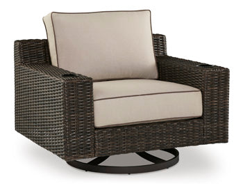 Coastline Bay Outdoor Swivel Lounge with Cushion - Affordable Home Luxury