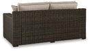 Coastline Bay Outdoor Loveseat with Cushion - Affordable Home Luxury