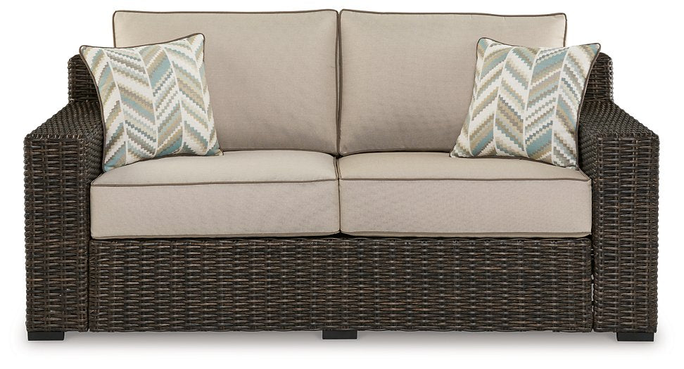 Coastline Bay Outdoor Loveseat with Cushion - Affordable Home Luxury