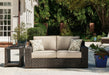 Coastline Bay Outdoor Loveseat with Cushion - Affordable Home Luxury