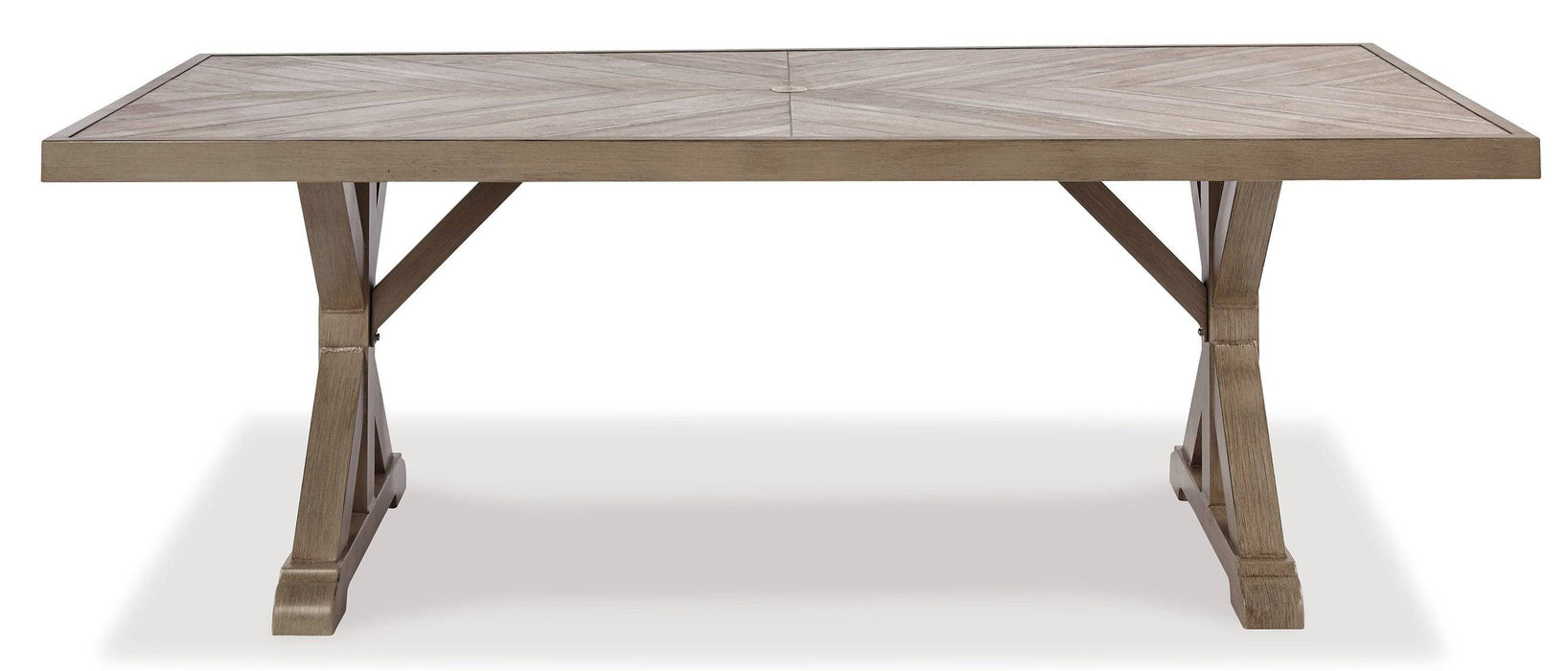 Beachcroft Dining Table with Umbrella Option - Affordable Home Luxury