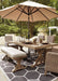 Beachcroft Dining Table with Umbrella Option - Affordable Home Luxury