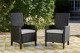 Beachcroft Outdoor Arm Chair with Cushion (Set of 2) - Affordable Home Luxury