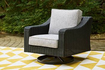 Beachcroft Outdoor Swivel Lounge with Cushion - Affordable Home Luxury