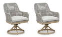 Seton Creek Outdoor Swivel Dining Chair (Set of 2) - Affordable Home Luxury