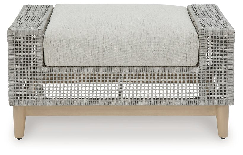 Seton Creek Outdoor Ottoman with Cushion - Affordable Home Luxury