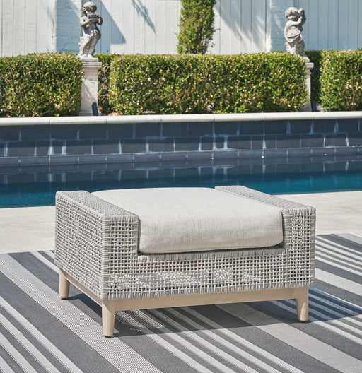 Seton Creek Outdoor Ottoman with Cushion - Affordable Home Luxury