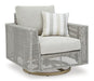 Seton Creek Outdoor Swivel Lounge with Cushion - Affordable Home Luxury