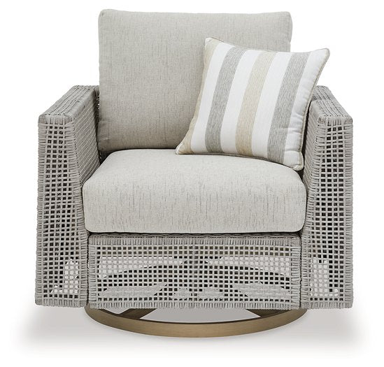 Seton Creek Outdoor Swivel Lounge with Cushion - Affordable Home Luxury