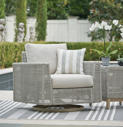 Seton Creek Outdoor Swivel Lounge with Cushion - Affordable Home Luxury