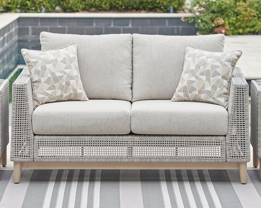 Seton Creek Outdoor Loveseat with Cushion - Affordable Home Luxury