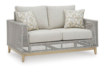 Seton Creek Outdoor Loveseat with Cushion - Affordable Home Luxury