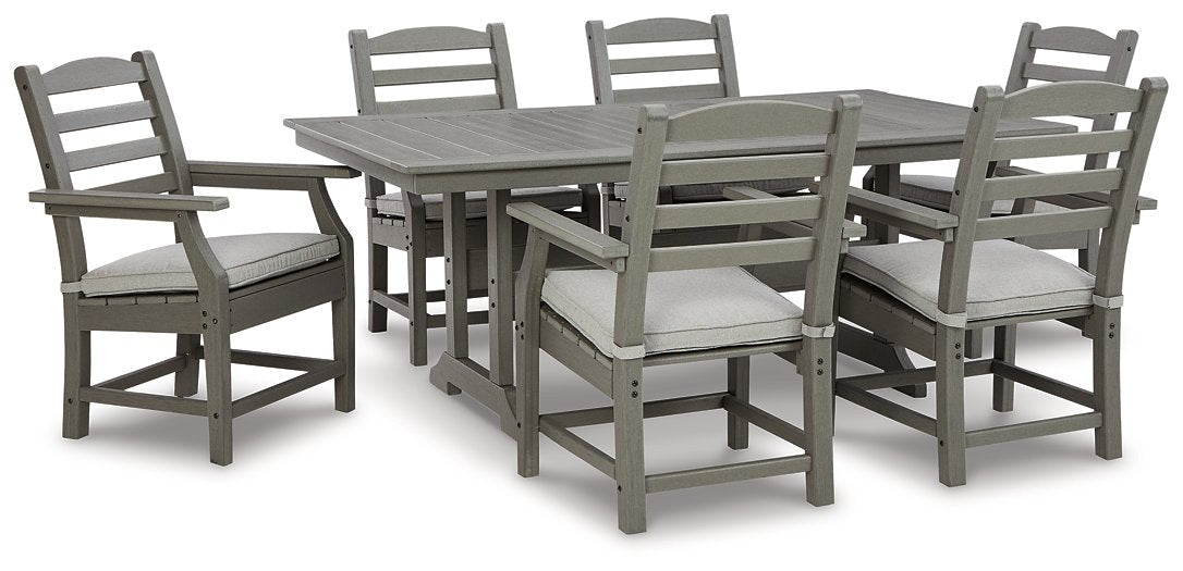 Visola Outdoor Dining Table with 6 Chairs - Affordable Home Luxury