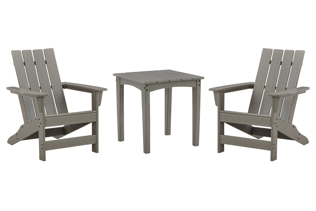 Visola Outdoor Adirondack Chair Set with End Table - Affordable Home Luxury