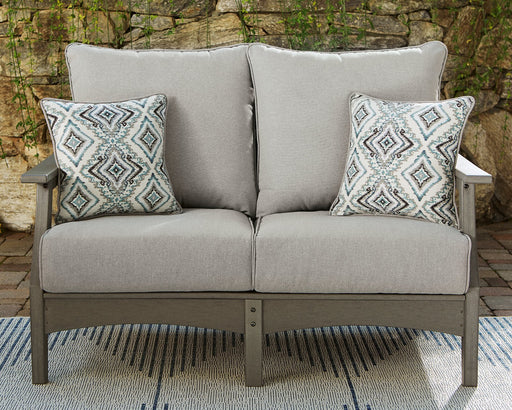Visola Outdoor Loveseat with Cushion - Affordable Home Luxury