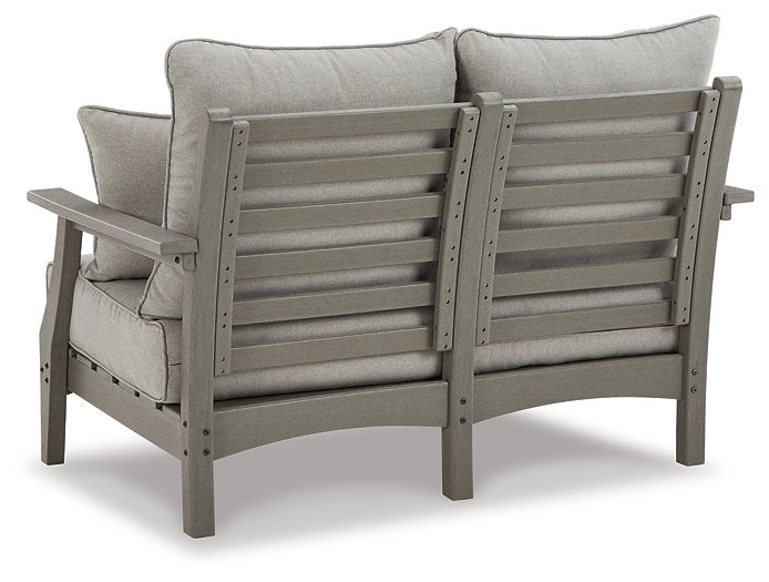 Visola Outdoor Loveseat with Cushion - Affordable Home Luxury