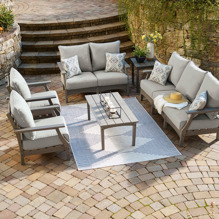 Visola Outdoor Sofa and Loveseat Set - Affordable Home Luxury