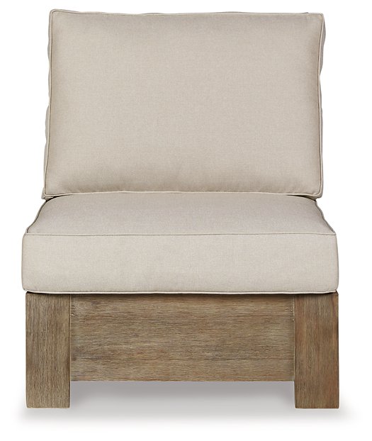 Silo Point Outdoor Armless Chair with Cushion - Affordable Home Luxury