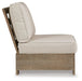 Silo Point Outdoor Armless Chair with Cushion - Affordable Home Luxury