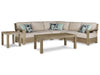 Silo Point Outdoor Sectional Set with Coffee and End Table - Affordable Home Luxury