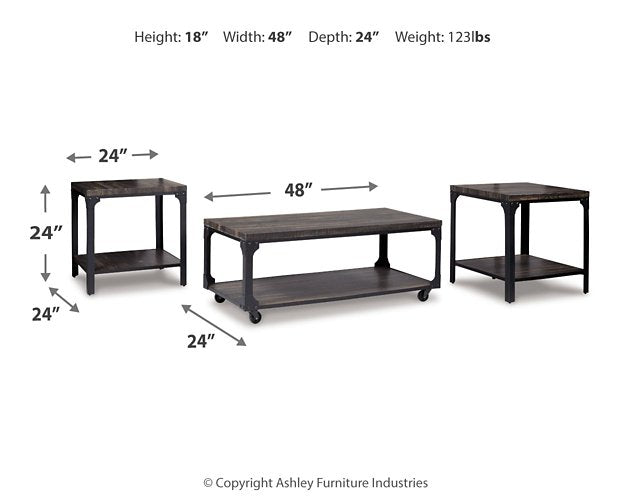 Jandoree Table (Set of 3) - Affordable Home Luxury