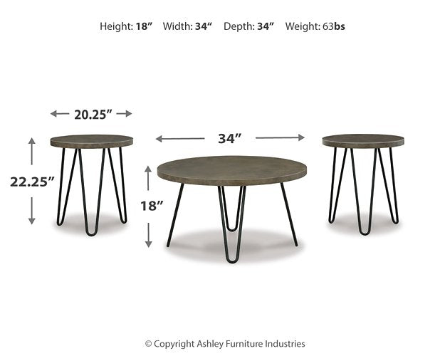 Hadasky Table (Set of 3) - Affordable Home Luxury