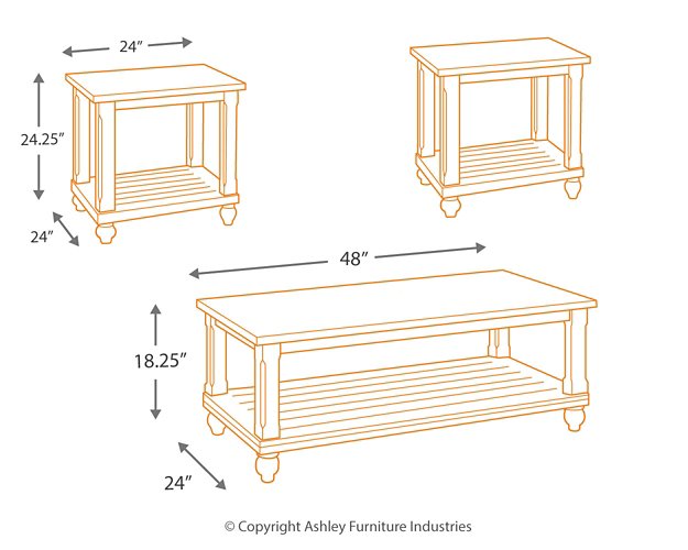 Mallacar Table (Set of 3) - Affordable Home Luxury