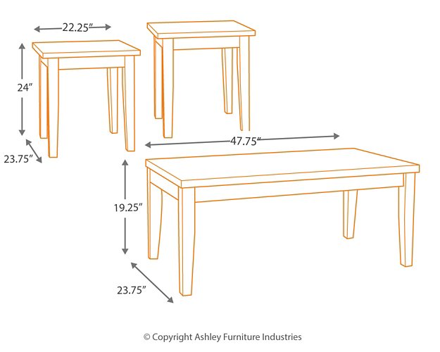 Theo Table (Set of 3) - Affordable Home Luxury