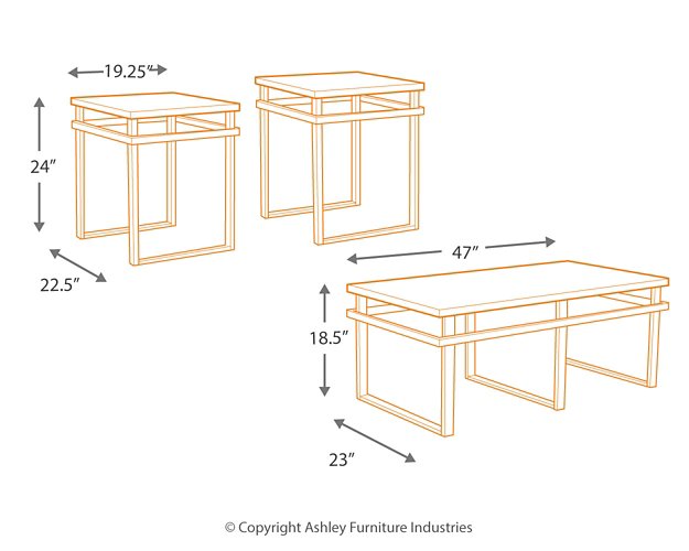 Laney Table (Set of 3) - Affordable Home Luxury