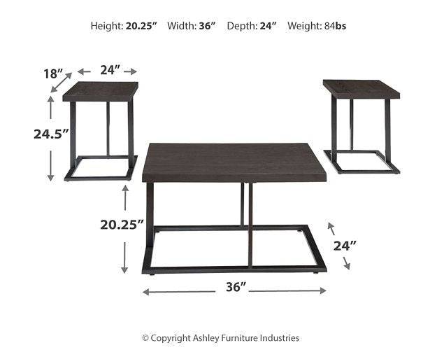 Airdon Table (Set of 3) - Affordable Home Luxury