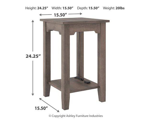 Arlenbry Chairside End Table - Affordable Home Luxury