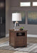 Budmore End Table with USB Ports & Outlets - Affordable Home Luxury