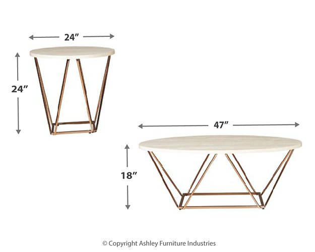 Tarica Table (Set of 3) - Affordable Home Luxury