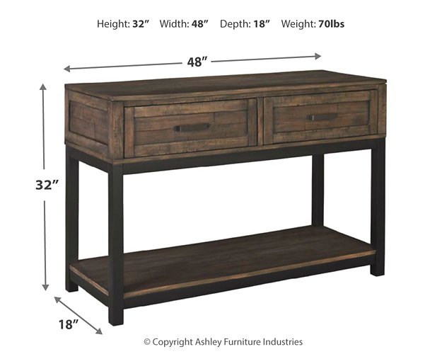 Johurst Sofa/Console Table - Affordable Home Luxury