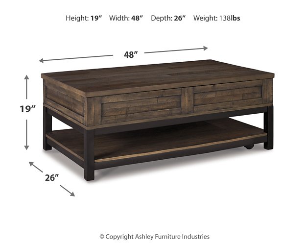 Johurst Coffee Table with Lift Top - Affordable Home Luxury