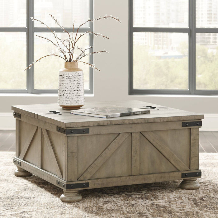 Aldwin Coffee Table With Storage - Affordable Home Luxury