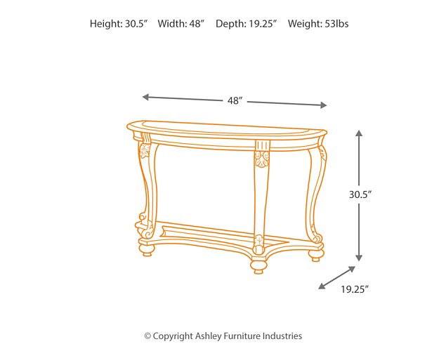 Norcastle Sofa/Console Table - Affordable Home Luxury