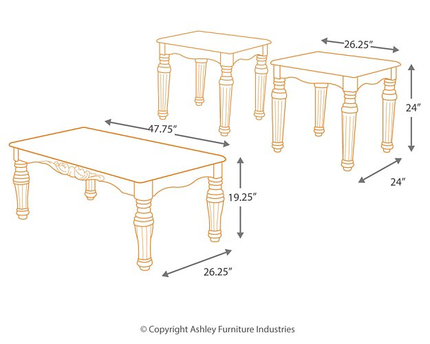 North Shore Table (Set of 3) - Affordable Home Luxury