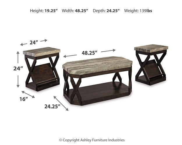 Radilyn Table (Set of 3) - Affordable Home Luxury