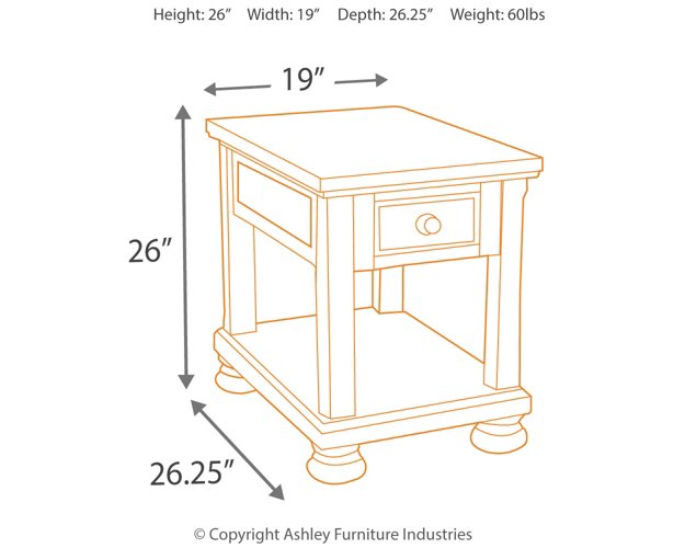 Porter Chairside End Table - Affordable Home Luxury