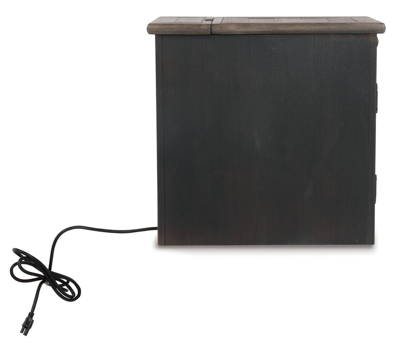 Tyler Creek Chairside End Table with USB Ports & Outlets - Affordable Home Luxury